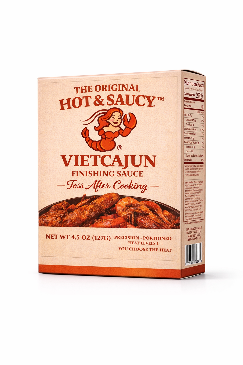 Hot and Saucy VietCajun Finishing Sauce Mix -5 Heat Levels in One Box 🔥